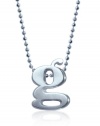 Alex Woo Little Letters Sterling Silver Letter G Pendant Necklace, 16