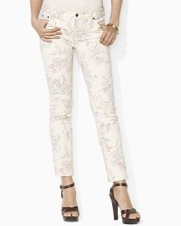 An essential denim jean features a slim, straight leg and a chic ankle length. An essential denim jean features a slim, straight leg and a chic ankle length.