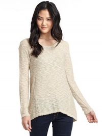 THE LOOKOpen weave design Pullover style Long raglan sleeves Seam detailsRibbed hemTHE FITAbout 25 from shoulder to hemTHE MATERIALCottonCARE & ORIGINHand washImportedModel shown is 5'10 (177cm) wearing US size Small. THE LOOKOpen weave design Pullover style Long raglan sleeves Seam detailsRibbed hemTHE FITAbout 25 from shoulder to hemTHE MATERIALCottonCARE & ORIGINHand washImportedModel shown is 5'10 (177cm) wearing US size Small.