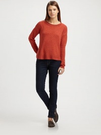 Relaxed, wool-blend staple styled with turned-back trim, dropped shoulders and a classic, tweed-like finish. Turned-back roundneckDropped shouldersLong sleeves50% acrylic/25% wool/25% nylonHand washImportedModel shown is 5'9½ (176cm) wearing US size Small.OUR FIT MODEL RECOMMENDS ordering one size down as this style runs large. Relaxed, wool-blend staple styled with turned-back trim, dropped shoulders and a classic, tweed-like finish. Turned-back roundneckDropped shouldersLong sleeves50% acrylic/25% wool/25% nylonHand washImportedModel shown is 5'9½ (176cm) wearing US size Small.OUR FIT MODEL RECOMMENDS ordering one size down as this style runs large.