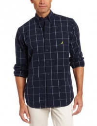 Nautica Men's Long Sleeve Window Pane Shirt Nautica Men's Long Sleeve Window Pane Shirt
