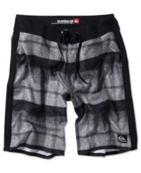 This season, Quiksilver board shorts feature a fit that hits that sweet spot between baring and baggy. Also new: Sports-friendly details like four-way stretch fabric, Lycra at the inside front rise, and flexible seaming. This season, Quiksilver board shorts feature a fit that hits that sweet spot between baring and baggy. Also new: Sports-friendly details like four-way stretch fabric, Lycra at the inside front rise, and flexible seaming.