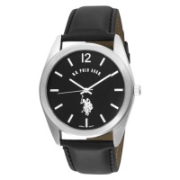U.S. Polo Assn. Men's USC50005 Analogue Black Dial Leather Strap Watch U.S. Polo Assn. Men's USC50005 Analogue Black Dial Leather Strap Watch