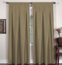 Elrene Home Imperial 26 x 108 Inverted Pleat Back Tab Panel Taupe Elrene Home Imperial 26 x 108 Inverted Pleat Back Tab Panel Taupe