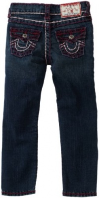 True Religion Girls 2-6x Julie Skinny Jean with Super T-Stitchin, Dark Harlow, 3 True Religion Girls 2-6x Julie Skinny Jean with Super T-Stitchin, Dark Harlow, 3