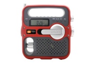 Etón FR360R Solarlink Self-Powered Digital AM/FM/NOAA Radio with Solar Power, Flashlight and Cell Phone Charger (Red) Etón FR360R Solarlink Self-Powered Digital AM/FM/NOAA Radio with Solar Power, Flashlight and Cell Phone Charger (Red)