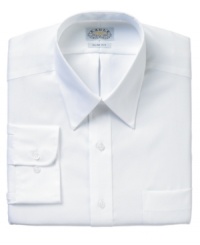 You're a modern man and you need options, that's why you've got to button up in this slim-fitting dress shirt from Eagle. You're a modern man and you need options, that's why you've got to button up in this slim-fitting dress shirt from Eagle.