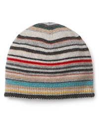 Show the world your affection for Paul Smith's signature stripe pattern with this warm winter hat, a wear-anytime addition to your cold weather attire. Show the world your affection for Paul Smith's signature stripe pattern with this warm winter hat, a wear-anytime addition to your cold weather attire.