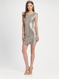 A shining example of great style and modern design, this sequin design has a slim, stretch fit.Cap sleeveSequin front and backAbout 20 from natural waist65% rayon/30% nylon/5% spandexDry cleanImportedModel shown is 5'9½ (176cm) wearing US size Small. A shining example of great style and modern design, this sequin design has a slim, stretch fit.Cap sleeveSequin front and backAbout 20 from natural waist65% rayon/30% nylon/5% spandexDry cleanImportedModel shown is 5'9½ (176cm) wearing US size Small.