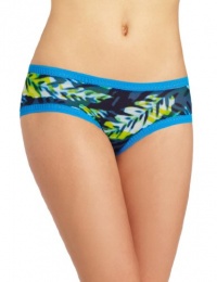 OnGossamer Women's Triple Twist Mesh Boyshort Panty, Fronds with Benefits, Large OnGossamer Women's Triple Twist Mesh Boyshort Panty, Fronds with Benefits, Large