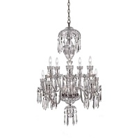 This stunning assortment of crystal chandeliers by Waterford feature three of the company's most treasured patterns-Ardmore, Lismore and Cranmore-accented by sparkling crystal droplets and strands to create a dramatic diffusion of light and color.