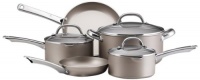 Farberware Premium Aluminum Nonstick 10-Piece Cookware Set with Stainless Handles, Platinum Farberware Premium Aluminum Nonstick 10-Piece Cookware Set with Stainless Handles, Platinum