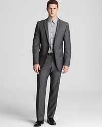 Appointed with classic details, this fine suit makes a strong impression at the office and formal events alike. Effortless and reliable, in choice wool for year-round wear. Appointed with classic details, this fine suit makes a strong impression at the office and formal events alike. Effortless and reliable, in choice wool for year-round wear.