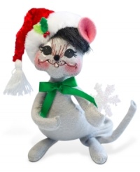 The type of mouse you want in your house, this Christmas figurine boasts the soft, flexible features and unmistakable whimsy of Annalee. The type of mouse you want in your house, this Christmas figurine boasts the soft, flexible features and unmistakable whimsy of Annalee.