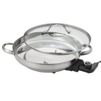 Aroma AFP-1600S Gourmet Series Stainless Steel Electric Skillet Aroma AFP-1600S Gourmet Series Stainless Steel Electric Skillet