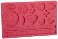 Wilton Fondant and Gum Paste Silicone Mold, Folk