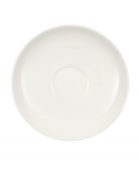 Truly timeless, the graceful Anmut after-dinner saucer is crafted in the premium bone china of Villeroy & Boch and finished with a pure white glaze for unparalleled versatility. Truly timeless, the graceful Anmut after-dinner saucer is crafted in the premium bone china of Villeroy & Boch and finished with a pure white glaze for unparalleled versatility.