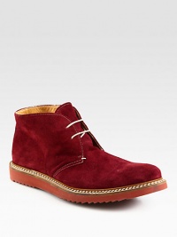 A casual-wear essential for every stylish gentleman, incredibly constructed in rich suede with contrasting laces and stitching for a smart, tailored finish.Suede upperPadded insoleRubber soleMade in Italy A casual-wear essential for every stylish gentleman, incredibly constructed in rich suede with contrasting laces and stitching for a smart, tailored finish.Suede upperPadded insoleRubber soleMade in Italy