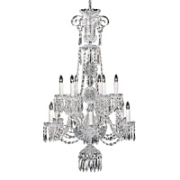 This stunning assortment of crystal chandeliers by Waterford feature three of the company's most treasured patterns-Ardmore, Lismore and Cranmore-accented by sparkling crystal droplets and strands to create a dramatic diffusion of light and color. This stunning assortment of crystal chandeliers by Waterford feature three of the company's most treasured patterns-Ardmore, Lismore and Cranmore-accented by sparkling crystal droplets and strands to create a dramatic diffusion of light and color.