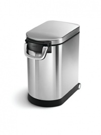simplehuman 25-Liter Pet Food Storage Can, Brushed Stainless Steel simplehuman 25-Liter Pet Food Storage Can, Brushed Stainless Steel