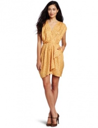 BCBGeneration Women's Flounce Skirt Dress, Orange, Small BCBGeneration Women's Flounce Skirt Dress, Orange, Small