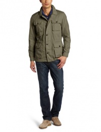 Faconnable Tailored Denim Men's Washed Cotton Field Jacket Faconnable Tailored Denim Men's Washed Cotton Field Jacket