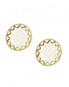 House of Harlow 1960 - White Sand Sunburst Button Studs