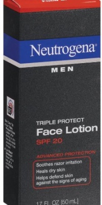 Neutrogena Triple Protect Face Lotion for Men, SPF 20, 1.7 Ounce (Pack of 2)
