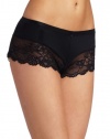 Calvin Klein Women's Ck Lace Sleep Short, Black, Medium