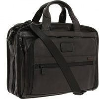 Tumi Alpha T-Pass At-A-Glance Organizer Briefcase,Black,one size