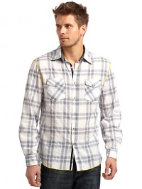 THE LOOKShirt collarButton frontChest flap pocketsTHE MATERIALCottonCARE & ORIGINMachine washImported THE LOOKShirt collarButton frontChest flap pocketsTHE MATERIALCottonCARE & ORIGINMachine washImported