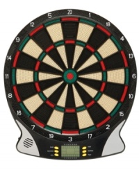 This electronic dartboard form Platinum Collection is a guaranteed bulls-eye for fun. This electronic dartboard form Platinum Collection is a guaranteed bulls-eye for fun.