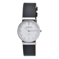 Skagen Men's O358LSLBW Quartz White Dial Stainless Steel Watch Skagen Men's O358LSLBW Quartz White Dial Stainless Steel Watch