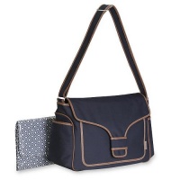 The Carter's Out N About Diaper BAG - Blue Snap with Leather Trim The Carter's Out N About Diaper BAG - Blue Snap with Leather Trim