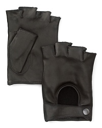 Warm and soft with cashmere lining, these gloves keep your fingers available for texting. Warm and soft with cashmere lining, these gloves keep your fingers available for texting.