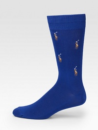 Casual dress socks with a playful touch, knitted in a lightweight cotton blend.Mid-calf height87% cotton/11% nylon/1% rubber/1% spandexMachine washImported Casual dress socks with a playful touch, knitted in a lightweight cotton blend.Mid-calf height87% cotton/11% nylon/1% rubber/1% spandexMachine washImported