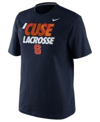 Catch this training shirt by Nike featuring the Syracuse Orange and score the winning goal! Catch this training shirt by Nike featuring the Syracuse Orange and score the winning goal!