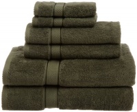 Pinzon Basics 100-Percent Egyptian Cotton 725-Gram 6-Piece Towel Set, Moss Pinzon Basics 100-Percent Egyptian Cotton 725-Gram 6-Piece Towel Set, Moss