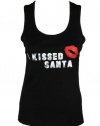 INC International Concepts Petite Black I Kissed Santa Tank Top P