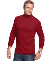 Simple goes sophisticated with this mock neck John Ashford shirt that's perfect for cool-weather layering. Simple goes sophisticated with this mock neck John Ashford shirt that's perfect for cool-weather layering.