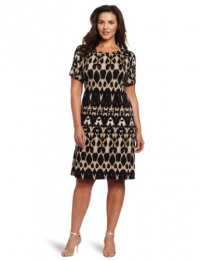 Calvin Klein Women's Plus-Size Animal Printed T-Shirt Dress