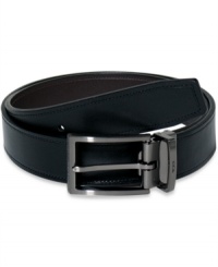 Raise your denim style with this reversible leather belt from Tumi. Raise your denim style with this reversible leather belt from Tumi.
