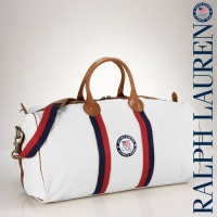 Olympics Ralph Lauren USA Heavy Canvas Duffel Bag - White Olympics Ralph Lauren USA Heavy Canvas Duffel Bag - White