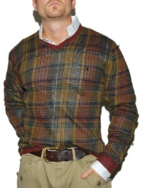 Polo Ralph Lauren Mens Multicolor Distressed Linen Sweater In Small Polo Ralph Lauren Mens Multicolor Distressed Linen Sweater In Small