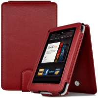 CaseCrown Regal Flip Vertical Case (Red) for Amazon Kindle Fire Tablet