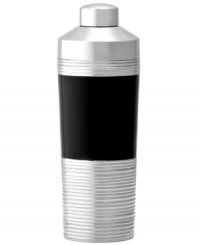 Great shakes. Vera Wang elevates cocktail hour with the deco-cool Debonair cocktail shaker. Ribbed stainless steel and slick black enamel create a look of vintage glamor that no bartender can resist. Great shakes. Vera Wang elevates cocktail hour with the deco-cool Debonair cocktail shaker. Ribbed stainless steel and slick black enamel create a look of vintage glamor that no bartender can resist.