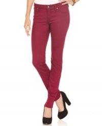 A deep, colored wash lends added cool to these awesome, trend-right skinny jeans from Jessica Simpson! A deep, colored wash lends added cool to these awesome, trend-right skinny jeans from Jessica Simpson!