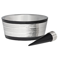 Putting a glamorous spin on cocktail hour, Vera Wang's Debonair wine coaster & stopper set is sleek and art deco-inspired. Putting a glamorous spin on cocktail hour, Vera Wang's Debonair wine coaster & stopper set is sleek and art deco-inspired.