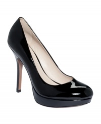 Joan and David's Flipp platform pumps are a fresh almond-toed take on the classic black heel. Joan and David's Flipp platform pumps are a fresh almond-toed take on the classic black heel.