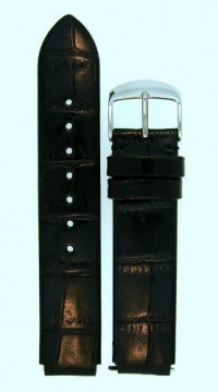 JP Leatherworks Alligator Grain Leather Watchband Fits Philip Stein Large Size 2, 20mm Black With Spring Bars JP Leatherworks Alligator Grain Leather Watchband Fits Philip Stein Large Size 2, 20mm Black With Spring Bars